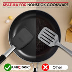 Unicook 2 Pack Flexible Silicone Spatula, 600F Heat Resistant, Crepes and More - Image 4