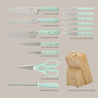 MARTHA STEWART Eastwalk 14 Piece High Carbon Stainless Steel Cutlery Knife - Image 3