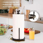 Cast Iron Rooster Paper Towel Holder - Image 3
