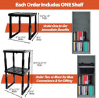 Piffny Locker Organizer Shelf， Adjustable Width and Height, Ideal Locker - Image 4