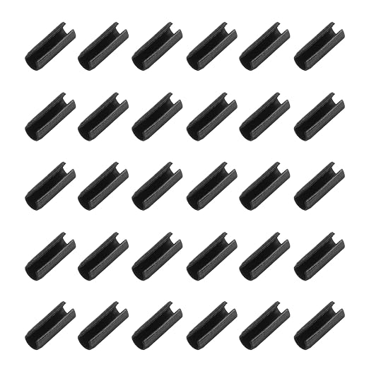 MECCANIXITY 120Pcs Slotted Split Roll Pins 2/25 Inch Dia. 6/25 Inch Length by MECCANIXITY