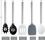 COOK WITH COLOR Silicone Cooking Utensils, Kitchen Utensil Set, Cooking Utensils - Image 4