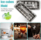 Metal Ice Cube Trays, Stainless Steel Ice Cube Trays, 18-Slot Ice Cube Tray - Image 4