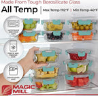 Magic Mill Premium Borosilicate Glass Food Storage Containers - Image 4
