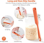 U-Taste Silicone Jar Spatula for Sourdough Starter: Long Skinny Food-Grade Jam - Image 3