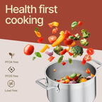 Stainless Steel Stockpot with Lid 5 Quart, Durable 18/8 Stainless Steel - Image 4