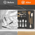 Lifewit Silverware Drawer Organizer, Expandable Utensil Tray - Image 6