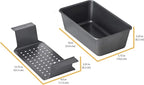 Chicago Metallic 2-Piece Healthy Meatloaf Pan - Image 6