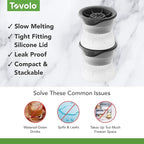 Tovolo Tennis Ice Cube Molds Pack of 2 Large Craft Ice Spheres - Image 3