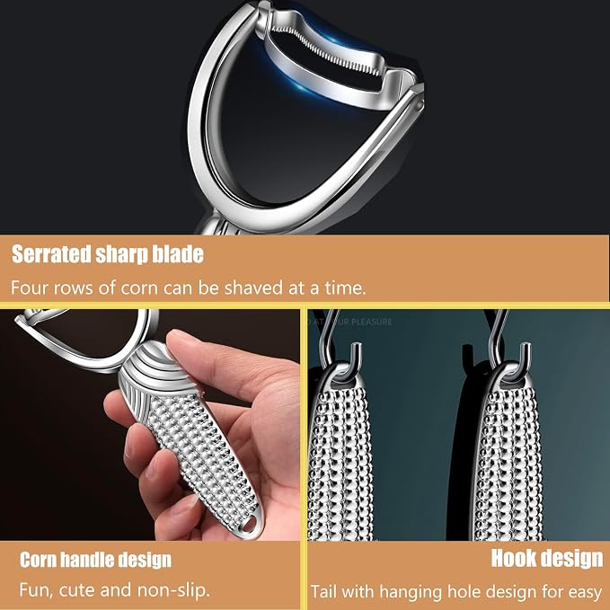2 Packs Corn Peeler for Corn on the Cob, 2026 Upgraded corn cob stripper tool - Image 5