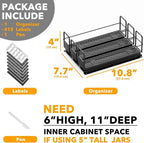 SpaceAid Pull Out Spice Rack Organizer - Image 6