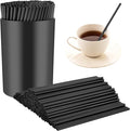 200 Pcs Black Coffee Stirrer and Holder Set Coffee Stir Sticks Coffee Stirrers by SMAODSGN