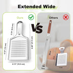 Ginger Grater Tool, Stainless Steel Grater Rustproof 8.46"x4.16" Large Size - Image 2