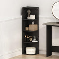 Furinno Reed Corner Shelf, 4-Tier Corner Bookshelf, Book Shelf, Corner Shelves by Furinno-FitsYourSpaceFitsYourBudget