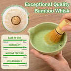 Matcha Whisk Set Ceramic Bowl Kit - Image 5