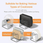 ORDORA Cutting Board Holder Stand Rack Organizer - Image 5