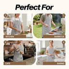2Pack Adjustable Kitchen Apron for Women Men - Image 7