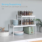 2 Pack Stackable Expandable Shelves - Image 6