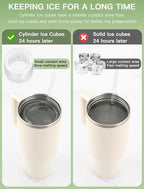 Ice Cube Tray for Tumbler Cup 30Oz-40Oz, Easy Fill and Release Ice Maker for - Image 8