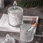 rejomiik Qtip Holder Glass Apothecary Jars - Image 4