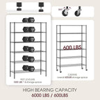 BestOffice | 6-Tier Wire Storage Shelves - Image 4