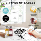 AISIPRIN 24 Pcs Glass Spice Jars - Image 3
