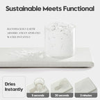 2PCS 7"x3.5" Water Absorbing Bathroom Sink Vanity Trays, Diatomite Stone Quick - Image 4