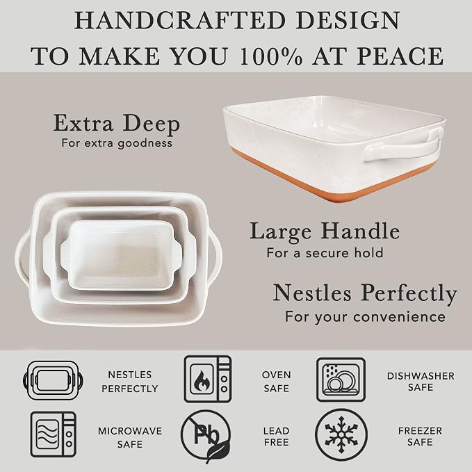 Mora 9x13in Porcelain Baking Dish - Image 4