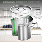Stainless Steel Stock Pot, 100 QT Large Stock Pot - Image 5