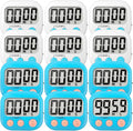 12 Pack Digital Kitchen Timer Small Classroom Timers by VOULOIR