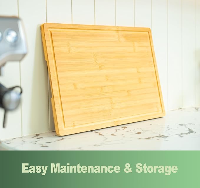 Allsum 24x18" Extra Large Bamboo Cutting Boards - Image 6