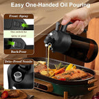 LAKUMIQI 2 in 1 Oil Sprayer for Cooking, 16oz Olive Oil Dispenser Bottle for - Image 2