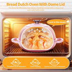 ONKO Dutch Oven For Sourdough Bread Baking, 6QT Enameled Cast Iron Dutch Oven - Image 4