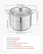 VEVOR Stainless Steel Stock Pot, 16QT Stainless Steel Stockpot - Image 7