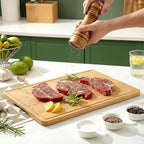 Zarler Bamboo Cutting Boards for Kitchen, 4 Piece Durable Wood Cutting Board - Image 9