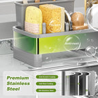 Ewaiira Stainless Steel Sink Caddy, Sponge Holder - Image 4