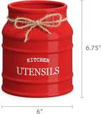 Barnyard Designs Ceramic Farmhouse Utensil Holder - Image 7