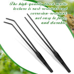 Lasnten 2 Pcs Extra Long Stainless Steel Reptile Feeding Tongs - Image 5