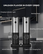 Electric Salt & Pepper Grinder Set - Image 6