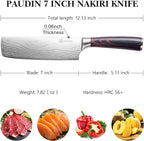 PAUDIN Nakiri Knife - Image 2