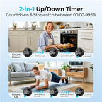 Rechargeable Magnetic Kitchen Timer - Image 8