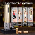 Secura Electric Wine Opener, Automatic Bottle Corkscrew Opener - Image 3