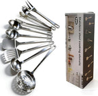 9 Pcs Cooking Utensils Set, Stainless Steel Kitchen Utensils, Heat Resistant by Unknown