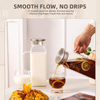 Glass Water Pitcher with Lid and Spout, 2L/68 Ounces Heat Resistant - Image 3