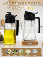 Kitchen Gadgets Oil Sprayer for Cooking 2pcs, Oil Dispenser for Kitchen - Image 5