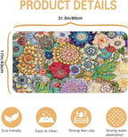 Kitchen Countertop Dish Drying Mat, Super Absorbent Coffee Bar Mat - Image 5