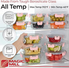 Magic Mill Premium Borosilicate Glass Food Storage Containers - Image 4