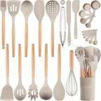 26 Pcs Silicone Cooking Utensils Set by NCUE