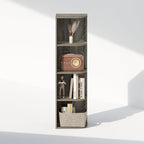 Furinno Reed Corner Shelf, 4-Tier Corner Bookshelf, Book Shelf, Corner Shelves - Image 4