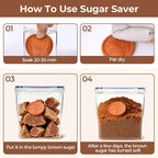 ComSaf Brown Sugar Container Set of 2, Airtight Food Storage Containers - Image 4